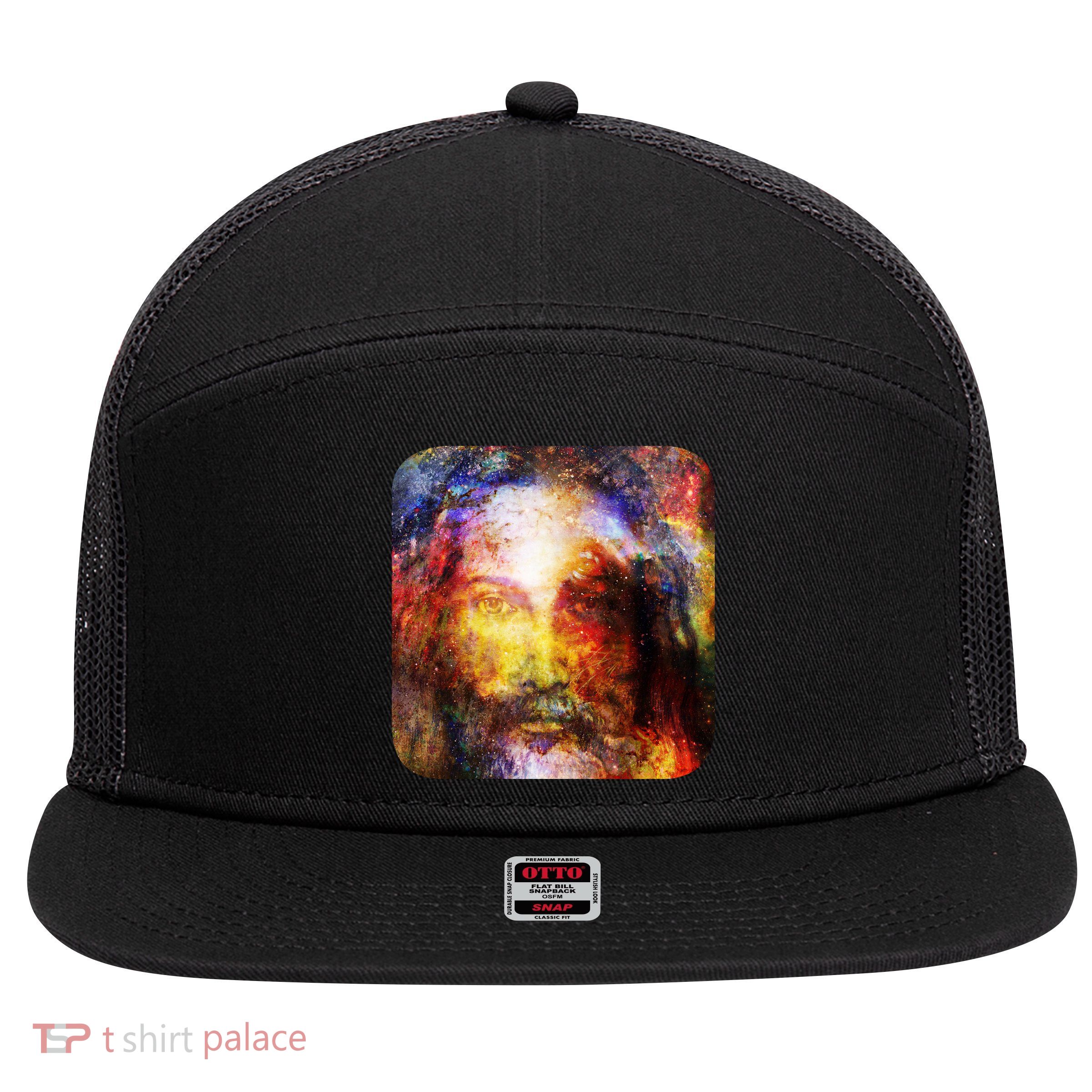Jesus is the Galaxy Christian Painting 7 Panel Mesh Trucker Snapback Hat