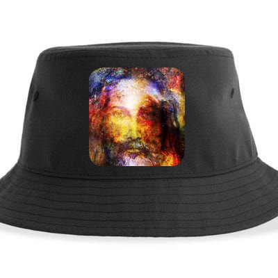 Jesus is the Galaxy Christian Painting Sustainable Bucket Hat