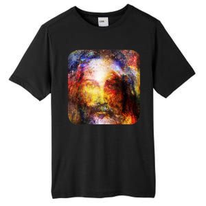 Jesus is the Galaxy Christian Painting Tall Fusion ChromaSoft Performance T-Shirt