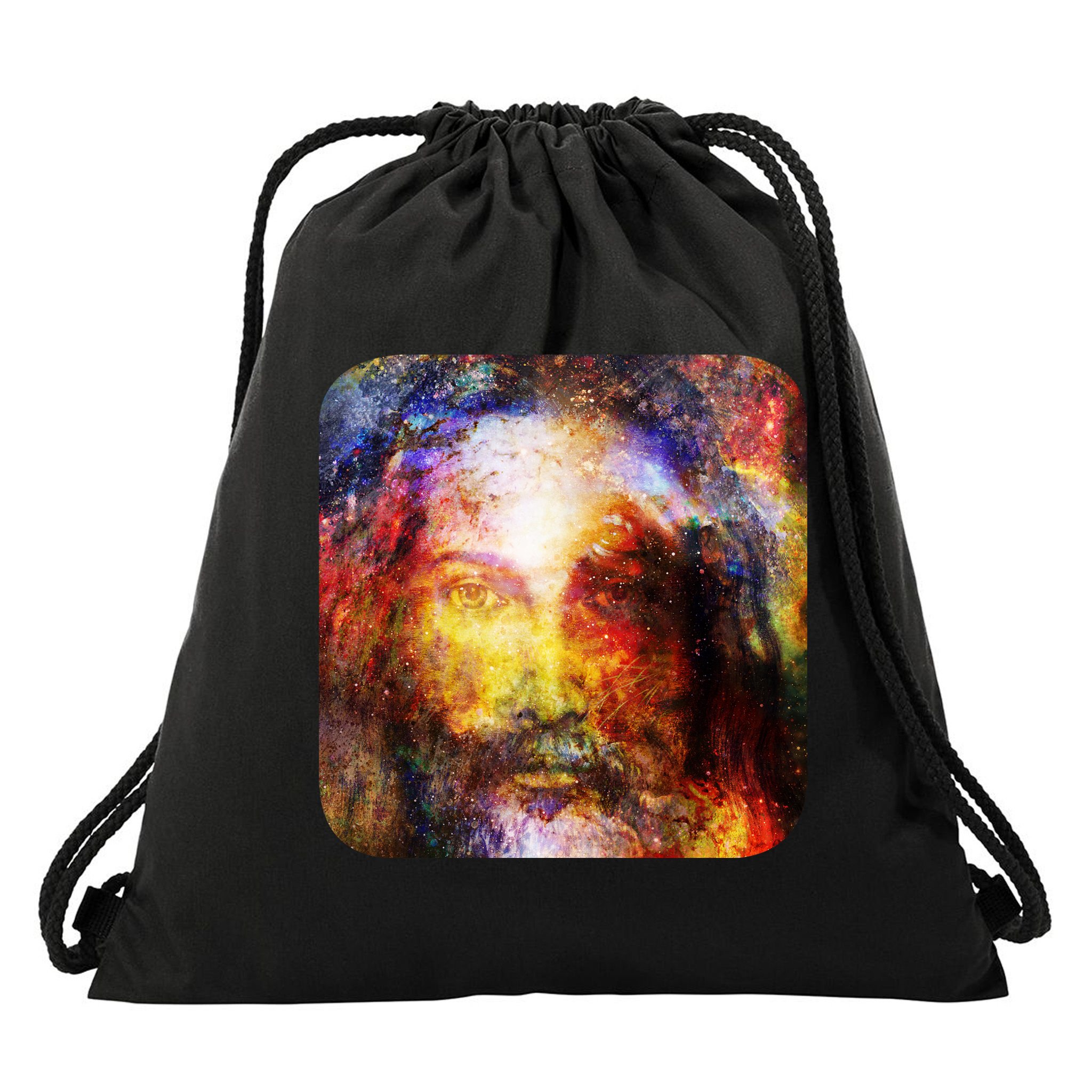 Jesus is the Galaxy Christian Painting Drawstring Bag