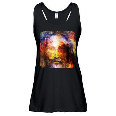 Jesus is the Galaxy Christian Painting Ladies Essential Flowy Tank