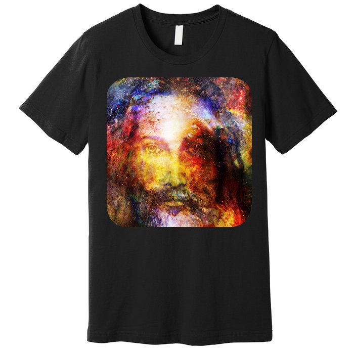 Jesus is the Galaxy Christian Painting Premium T-Shirt