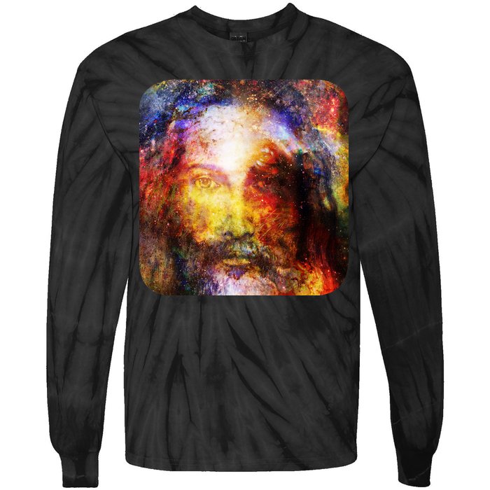 Jesus is the Galaxy Christian Painting Tie-Dye Long Sleeve Shirt