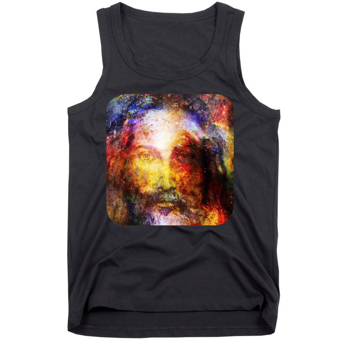 Jesus is the Galaxy Christian Painting Tank Top