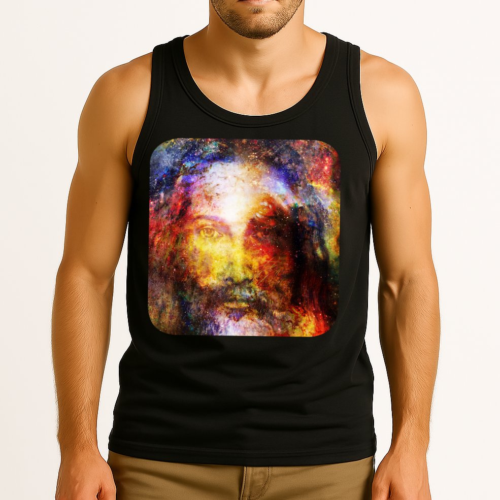 Jesus is the Galaxy Christian Painting Tank Top