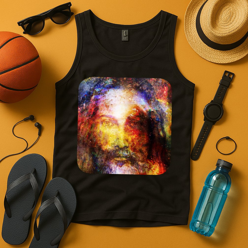 Jesus is the Galaxy Christian Painting Tank Top