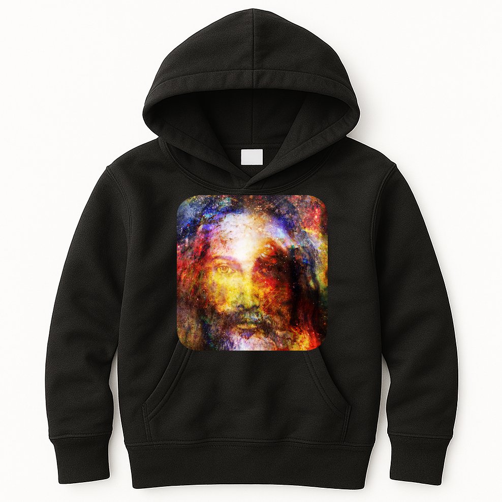 Jesus is the Galaxy Christian Painting Kids Hoodie