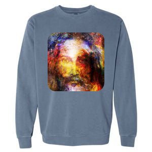 Jesus is the Galaxy Christian Painting Garment-Dyed Sweatshirt