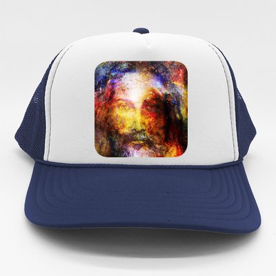 Jesus is the Galaxy Christian Painting Trucker Hat