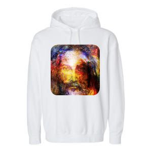 Jesus is the Galaxy Christian Painting Garment-Dyed Fleece Hoodie