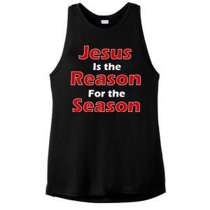 Jesus Is the Reason for Season Ladies PosiCharge Tri-Blend Wicking Tank