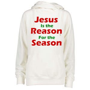 Jesus Is the Reason for Season Womens Funnel Neck Pullover Hood