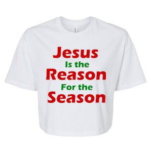 Jesus Is the Reason for Season Bella+Canvas Jersey Crop Tee