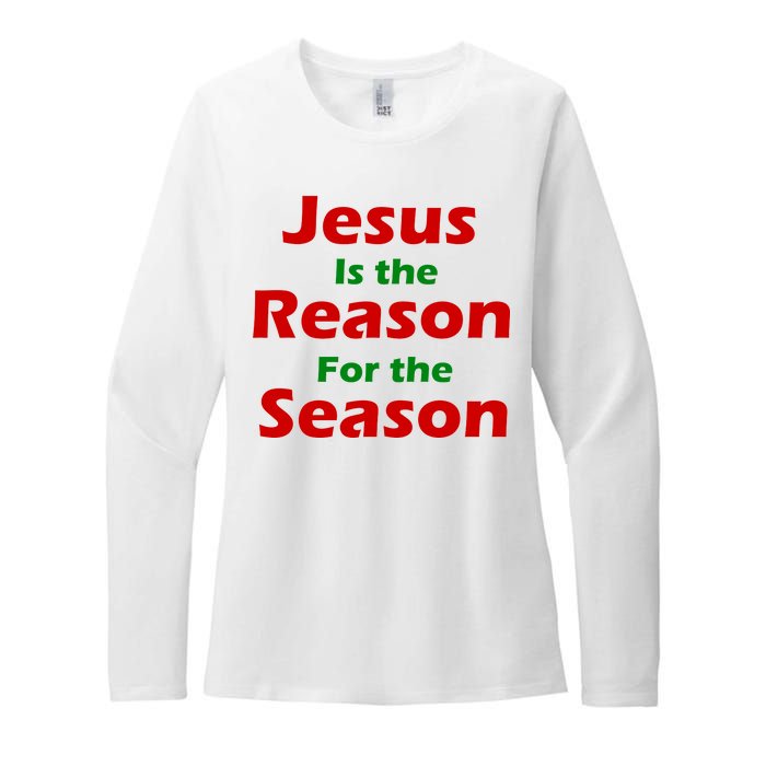 Jesus Is the Reason for Season Womens CVC Long Sleeve Shirt