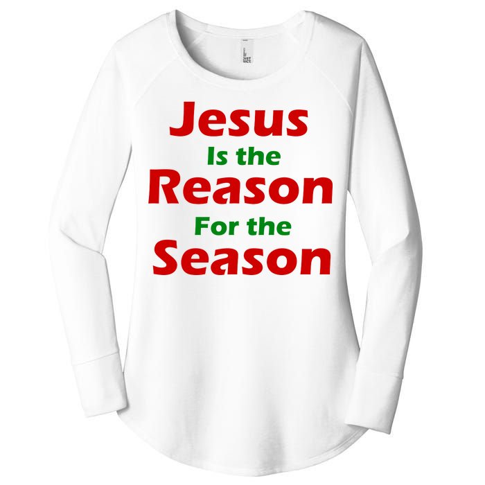 Jesus Is the Reason for Season Women's Perfect Tri Tunic Long Sleeve Shirt