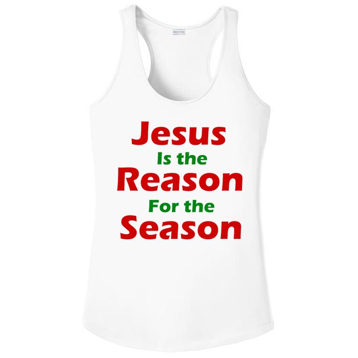 Jesus Is the Reason for Season Ladies PosiCharge Competitor Racerback Tank