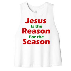 Jesus Is the Reason for Season Women's Racerback Cropped Tank