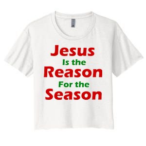 Jesus Is the Reason for Season Women's Crop Top Tee