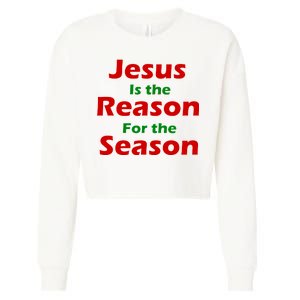 Jesus Is the Reason for Season Cropped Pullover Crew