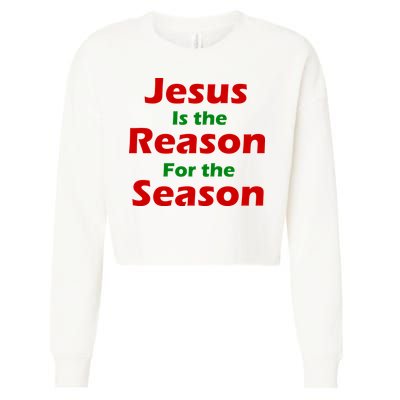 Jesus Is the Reason for Season Cropped Pullover Crew