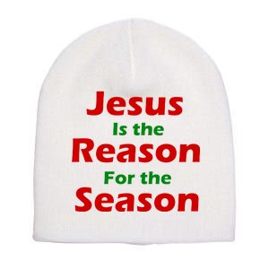 Jesus Is the Reason for Season Short Acrylic Beanie