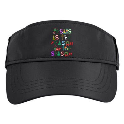 Jesus Is The Reason For The Season Christmas Adult Drive Performance Visor