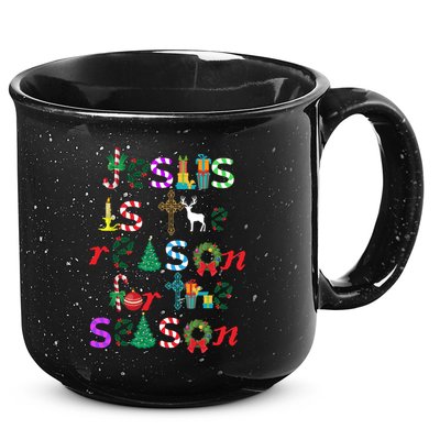 Jesus Is The Reason For The Season Christmas 15oz Campfire Ceramic Mug