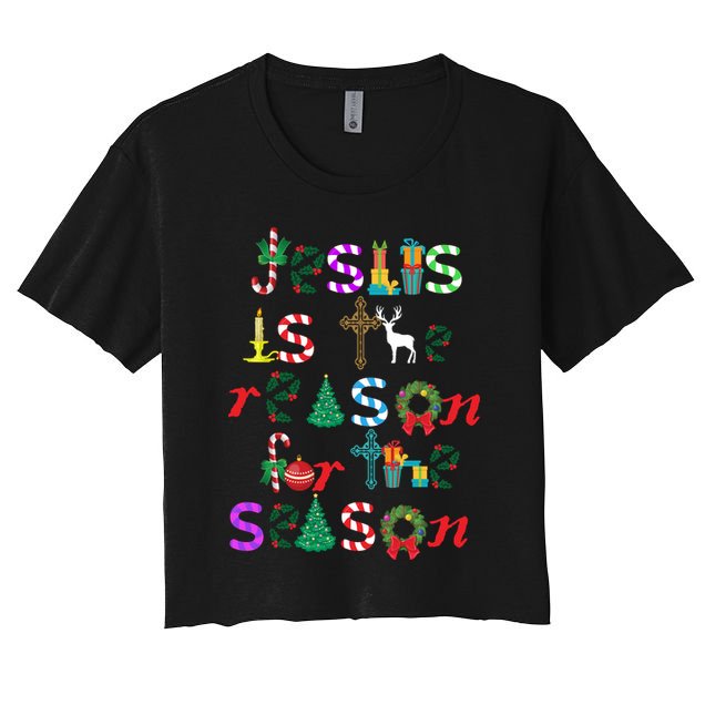 Jesus Is The Reason For The Season Christmas Crop Top