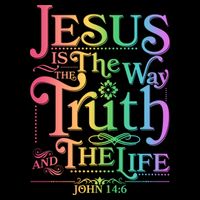 Jesus is the way the Truth and the Life John 14:6 Drawstring Bag