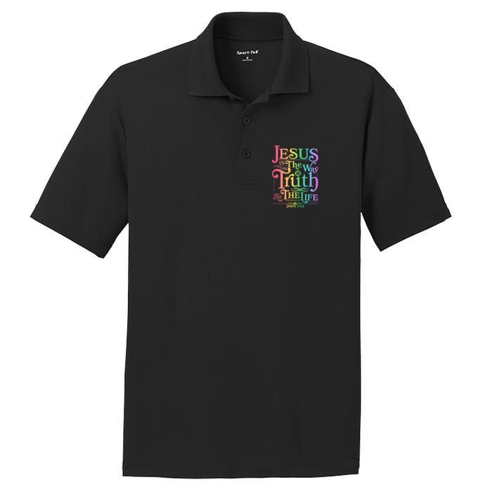 Jesus is the way the Truth and the Life John 14:6 PosiCharge RacerMesh Polo