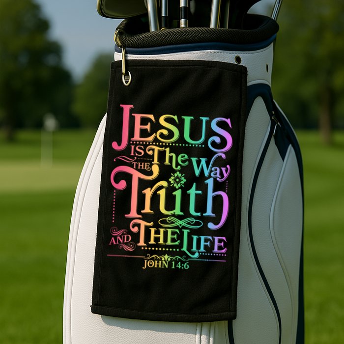 Jesus is the way the Truth and the Life John 14:6 Golf Towel
