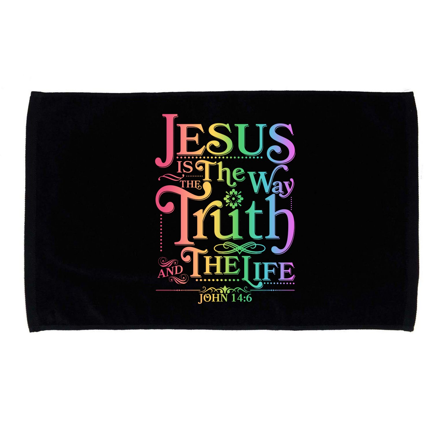 Jesus is the way the Truth and the Life John 14:6 Microfiber Hand Towel