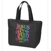 Jesus is the way the Truth and the Life John 14:6 Zip Tote Bag