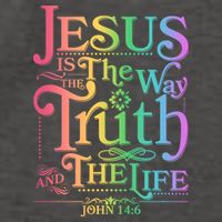 Jesus is the way the Truth and the Life John 14:6 Vector Backpack