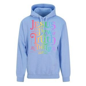 Jesus is the way the Truth and the Life John 14:6 Unisex Surf Hoodie