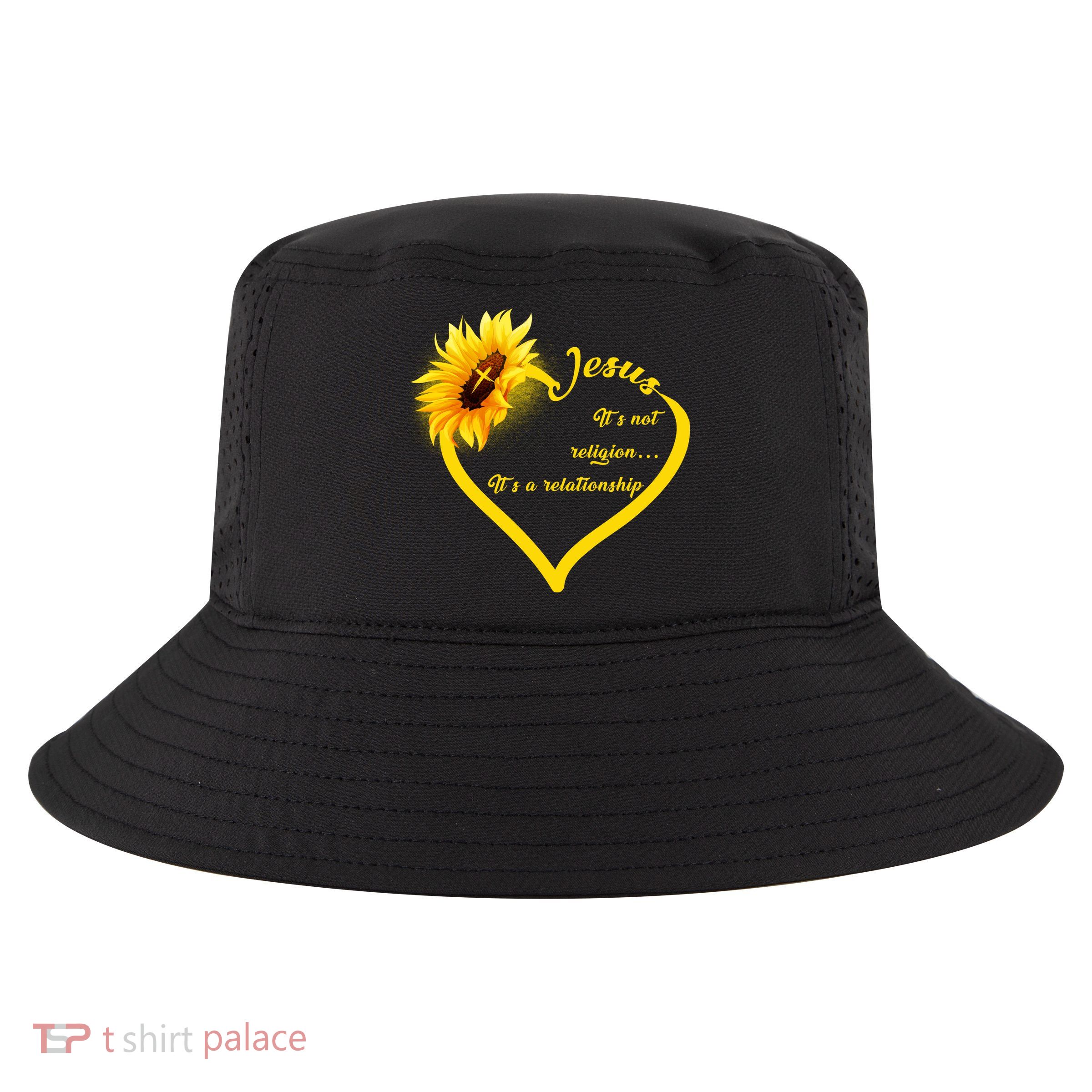 Jesus It's A Relationship Cool Comfort Performance Bucket Hat
