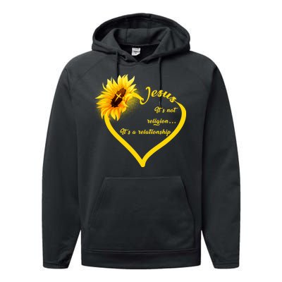 Jesus It's A Relationship Performance Fleece Hoodie