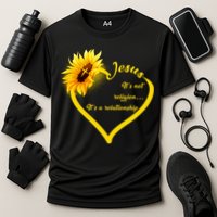 Jesus It's A Relationship Cooling Performance Crew T-Shirt