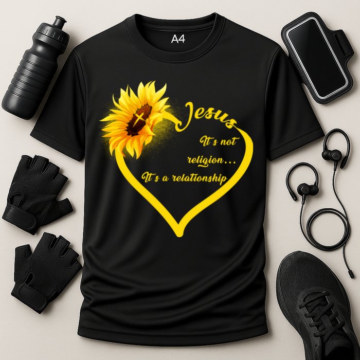Jesus It's A Relationship Cooling Performance Crew T-Shirt