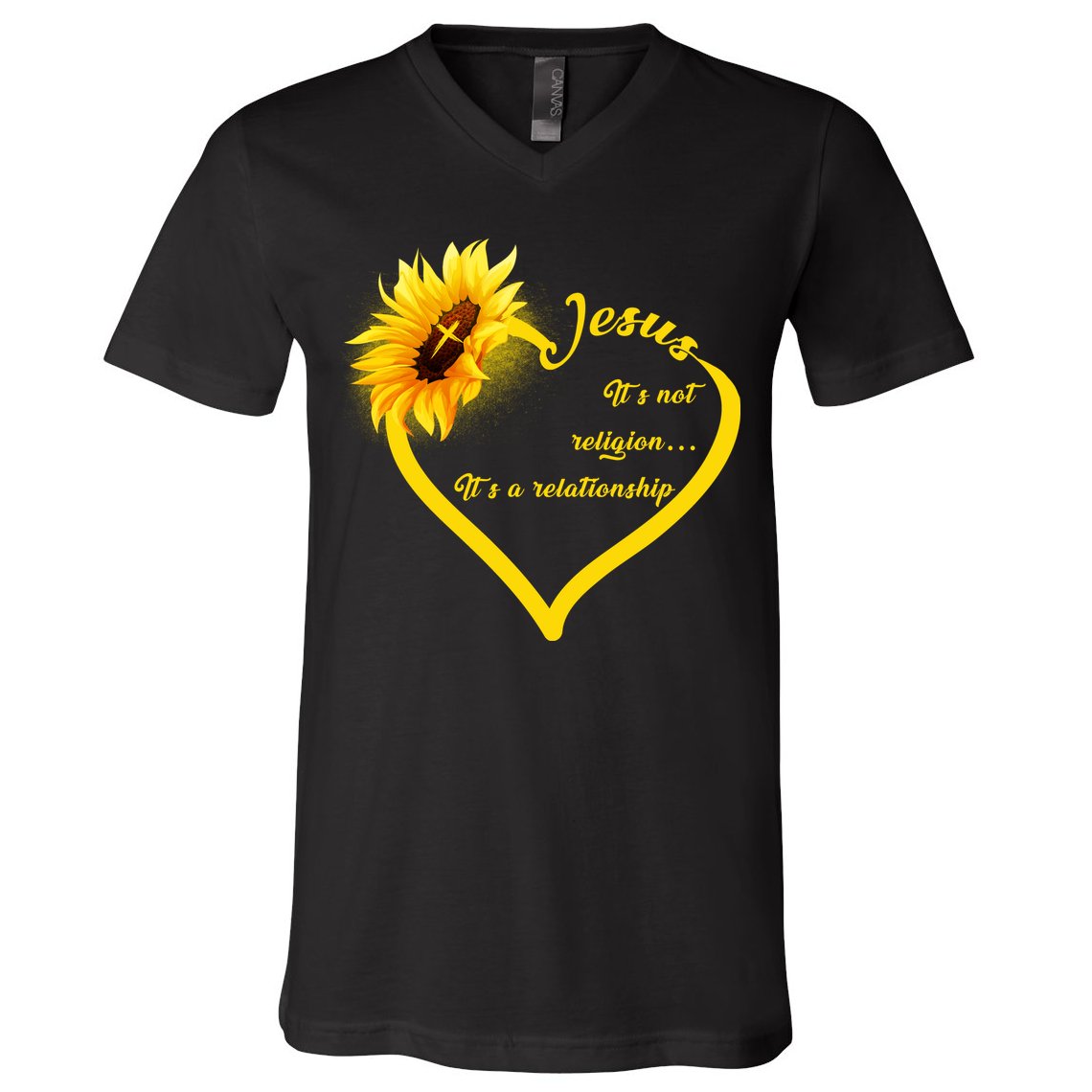 Jesus It's A Relationship V-Neck T-Shirt