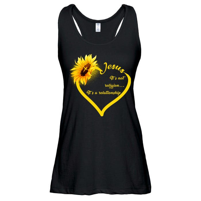 Jesus It's A Relationship Ladies Essential Flowy Tank