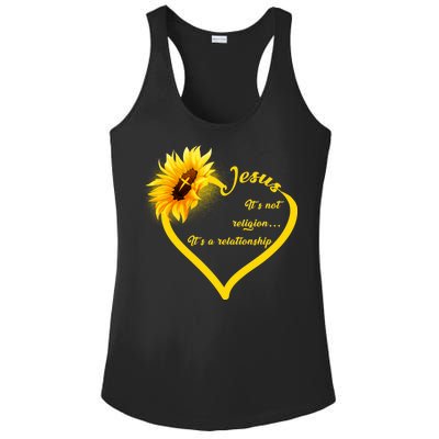 Jesus It's A Relationship Ladies PosiCharge Competitor Racerback Tank