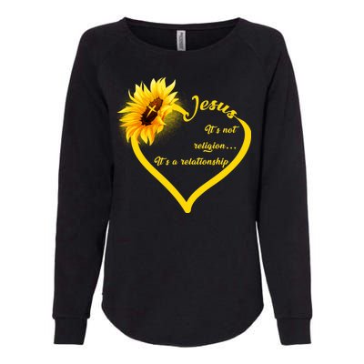 Jesus It's A Relationship Womens California Wash Sweatshirt