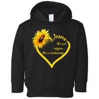 Jesus It's A Relationship Toddler Hoodie