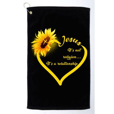 Jesus It's A Relationship Golf Towel