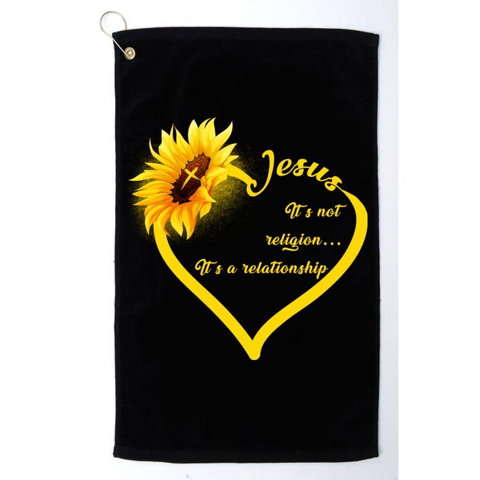 Jesus It's A Relationship Golf Towel