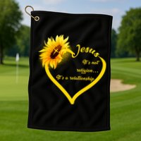Jesus It's A Relationship Golf Towel