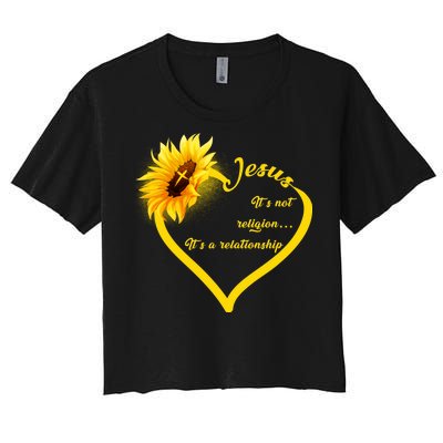 Jesus It's A Relationship Women's Crop Top Tee