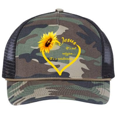 Jesus It's A Relationship Retro Rope Trucker Hat Cap