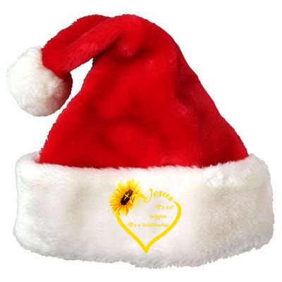 Jesus It's A Relationship Premium Christmas Santa Hat